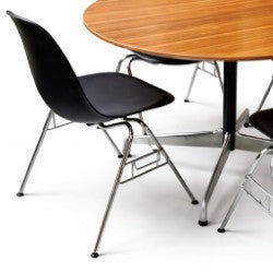 Authentic Eames Pedestal Dining Table by Charles & Ray Eames for Herman Miller