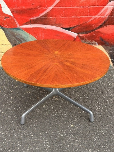 Original Eames Aluminum Coffee Table with Holger Georg Jensen for Kubus Top