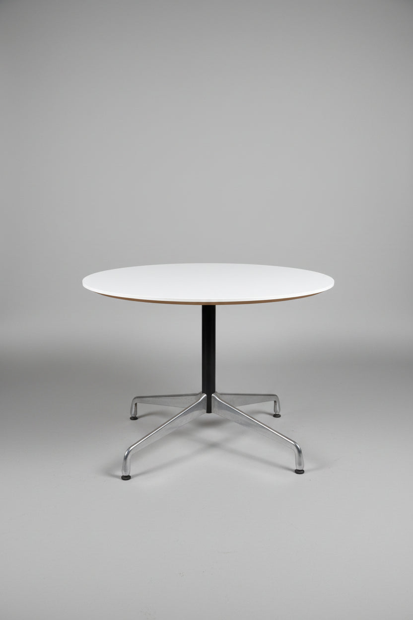 Original Herman Miller Eames Aluminum Group Pedestal Table