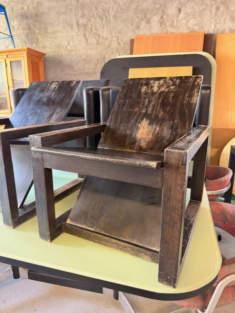 Contemporary Bauhaus Style Japanese Armchair