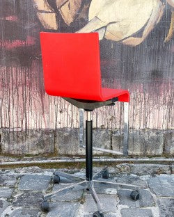 Red Vitra .03 High Chair by Marrten Van Severen & Fabian Schwaerzler