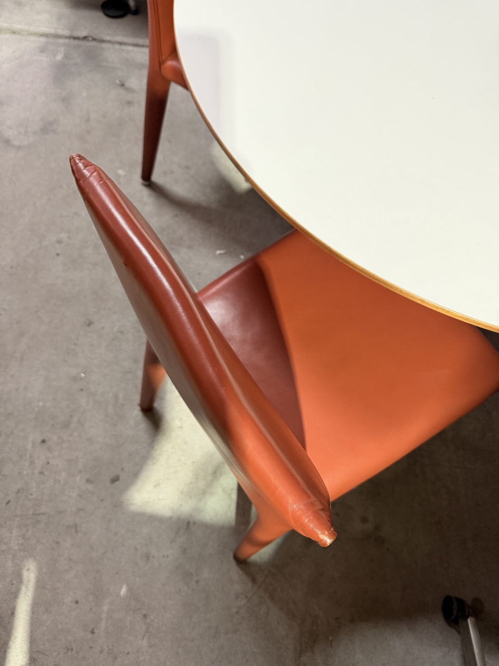 B&B Italia Mario Bellini Vol Au Vent Leather Dining Chairs