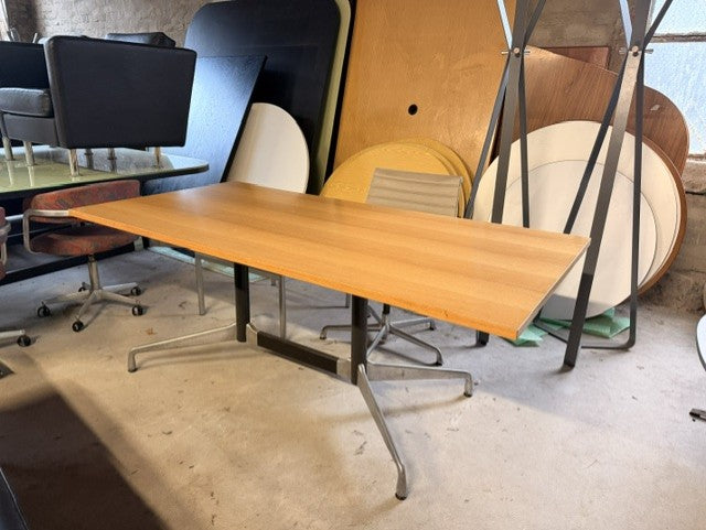 Original Eames Aluminium Group Segmented Base Table