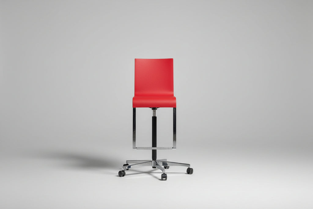 Red Vitra .03 High Chair by Marrten Van Severen & Fabian Schwaerzler