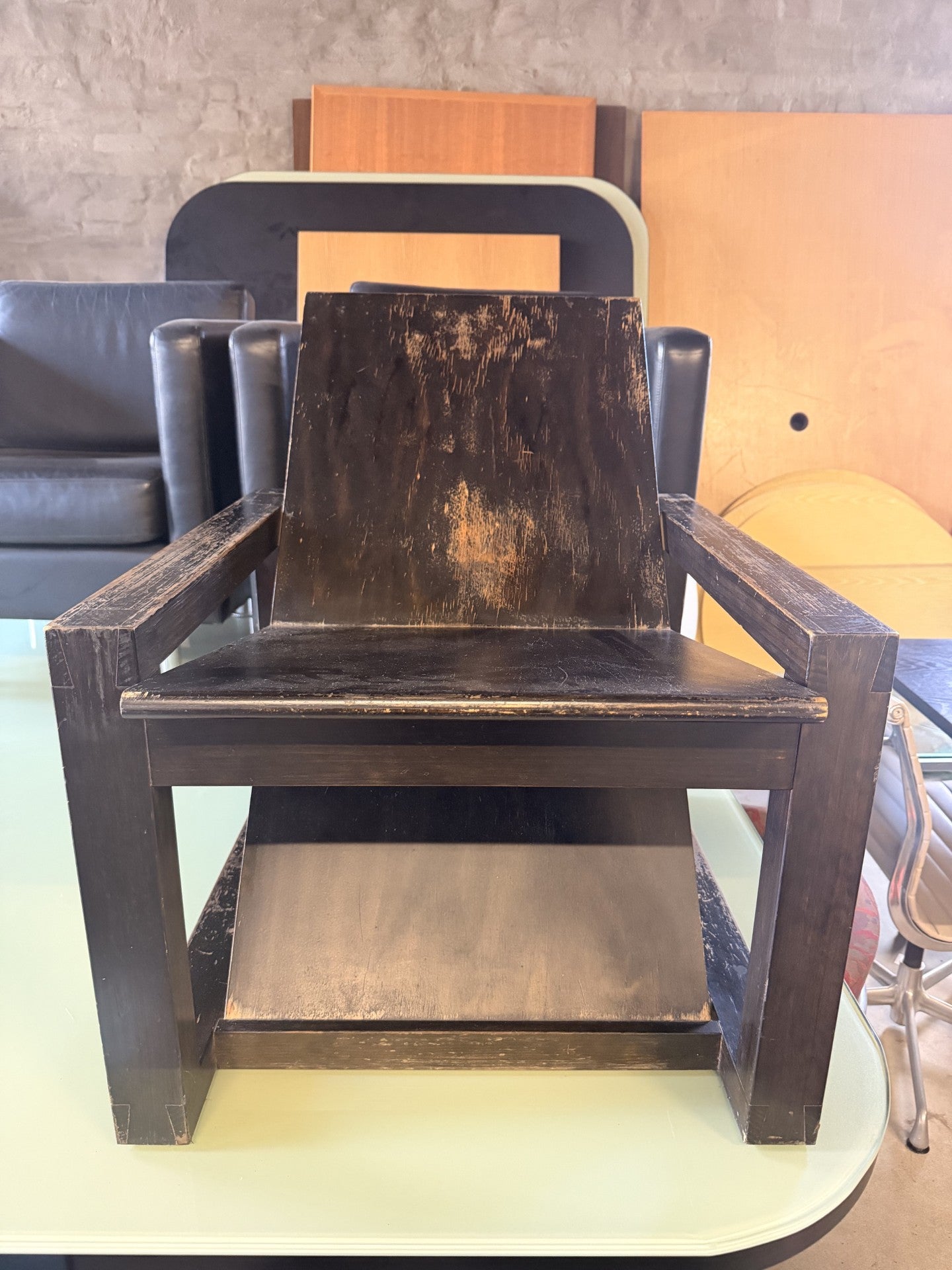 Contemporary Bauhaus Style Japanese Armchair