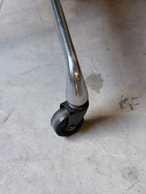 Original Herman Miller Eames Aluminium Group EA335 Management Chair by Charles & Ray Eames with Hard Industrial Casters