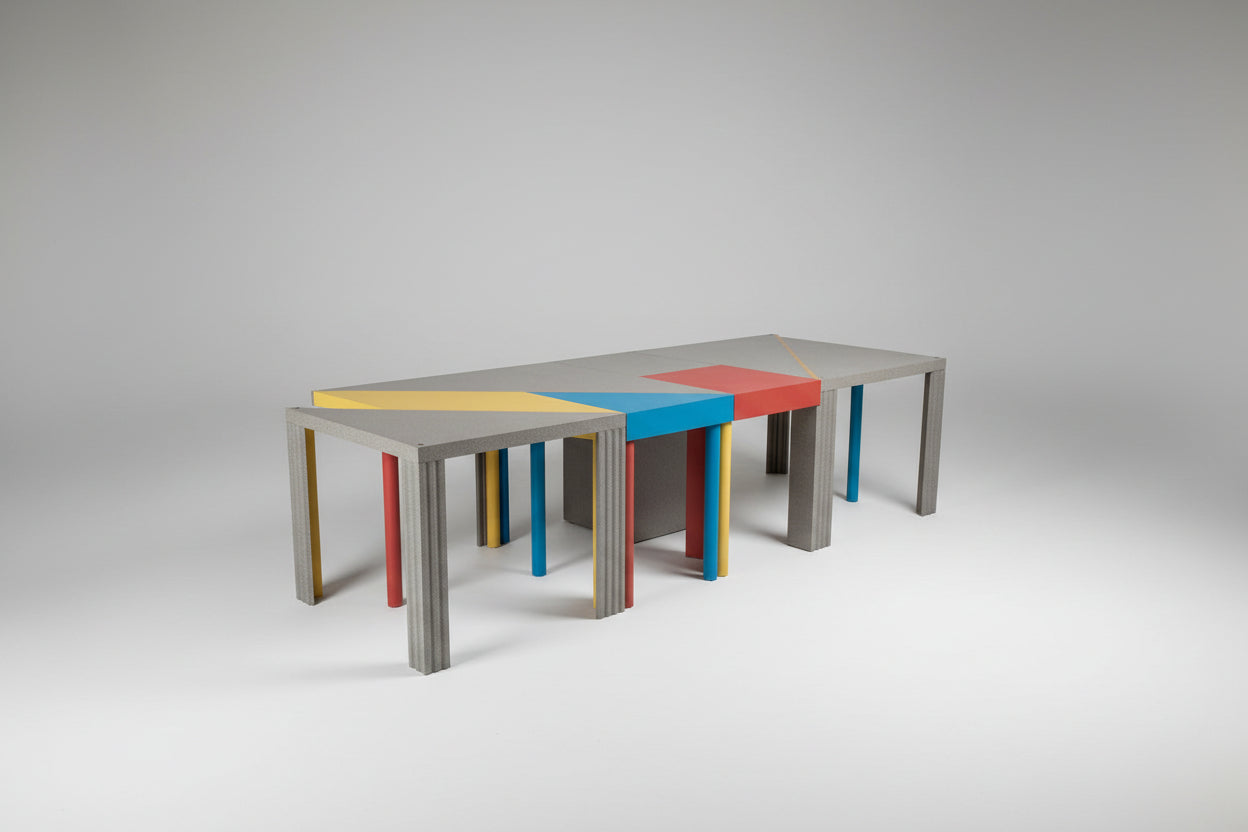 Massimo Morozzi Modular “Tangram” Dining Table by Cassina — Set of 9