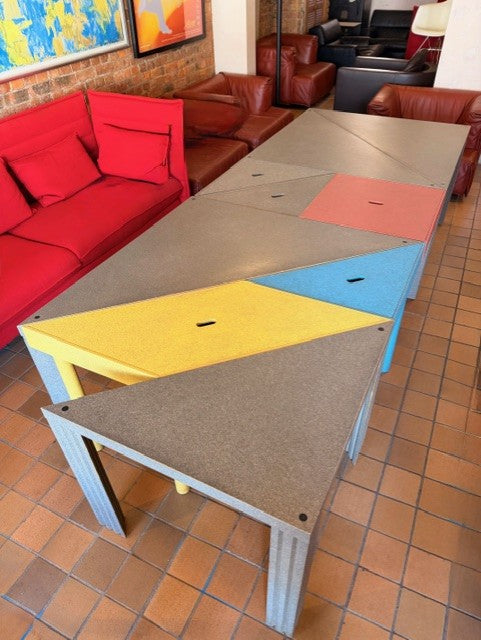 Massimo Morozzi Modular “Tangram” Dining Table by Cassina — Set of 9