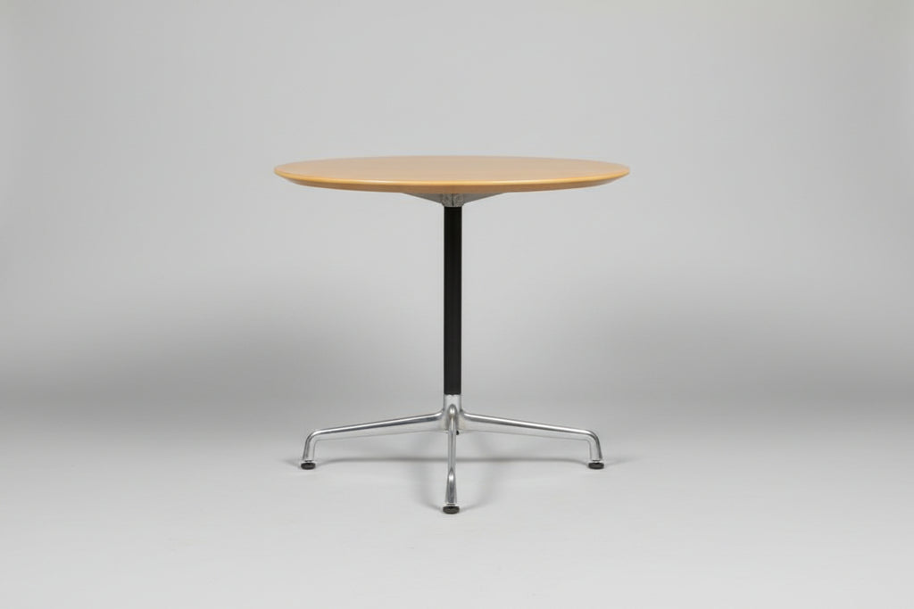 Classic Eames Aluminum Group Pedestal Table – Original Vintage Piece