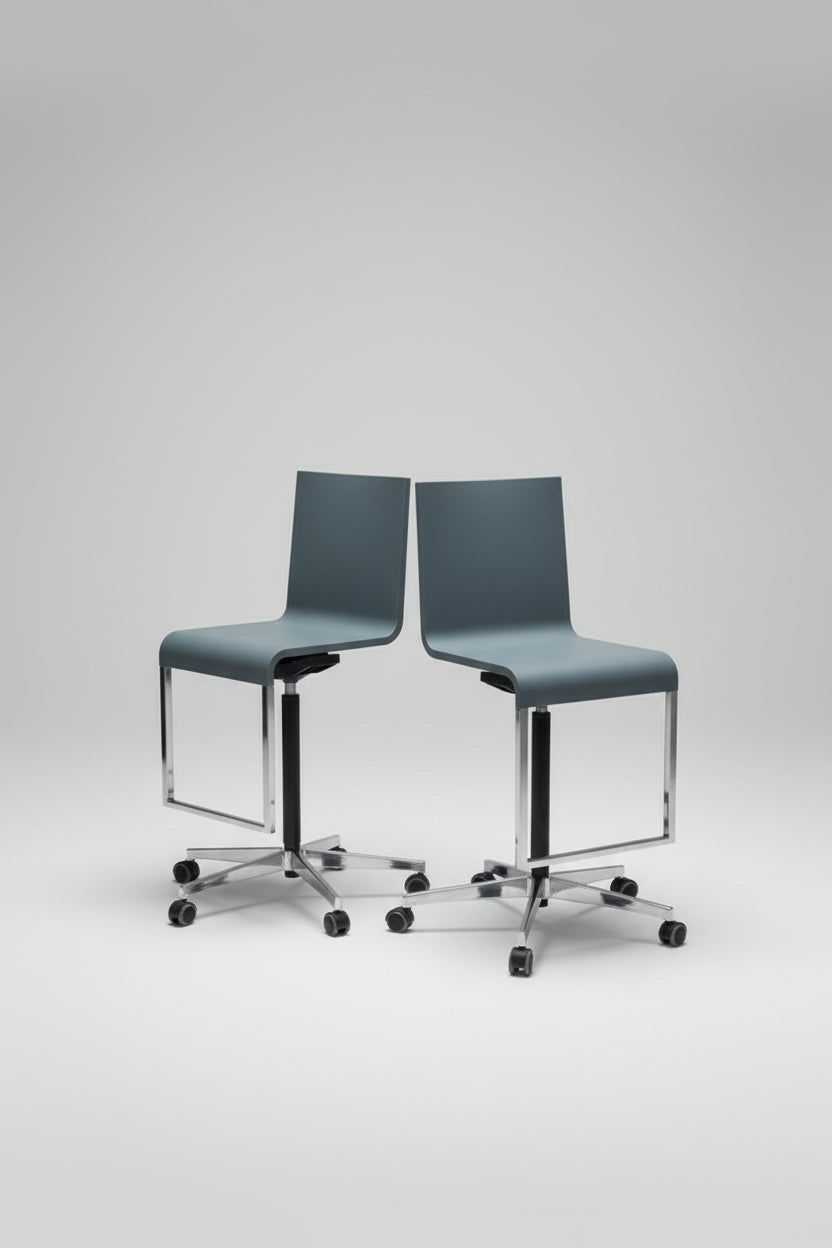 Grey Vitra .03 High Chair by Marrten Van Severen & Fabian Schwaerzler