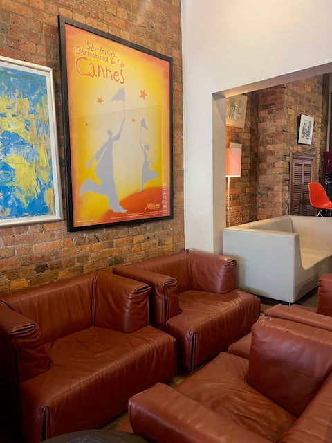 Cassina “Cardigan” Armchairs by Vico Magistretti