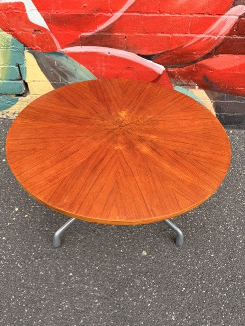 Original Eames Aluminum Coffee Table with Holger Georg Jensen for Kubus Top