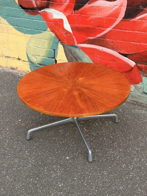 Original Eames Aluminum Coffee Table with Holger Georg Jensen for Kubus Top
