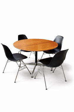 Authentic Eames Pedestal Dining Table by Charles & Ray Eames for Herman Miller