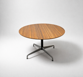 Authentic Eames Pedestal Dining Table by Charles & Ray Eames for Herman Miller