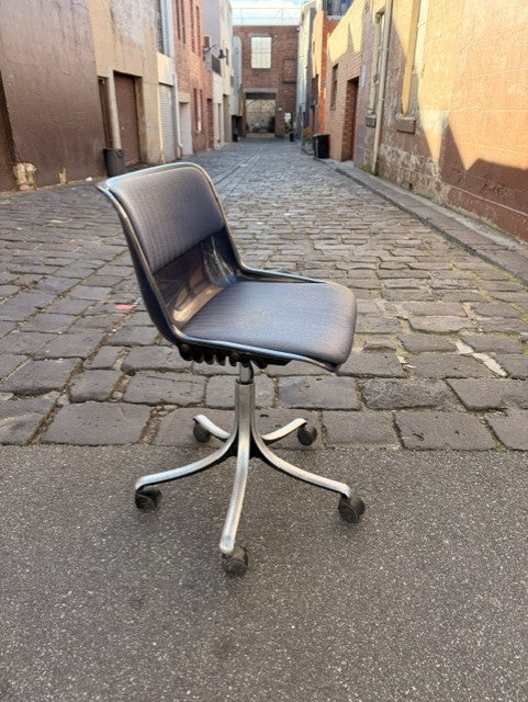 Osvaldo Borsani for Tecno Modus Chair in Dark Blue