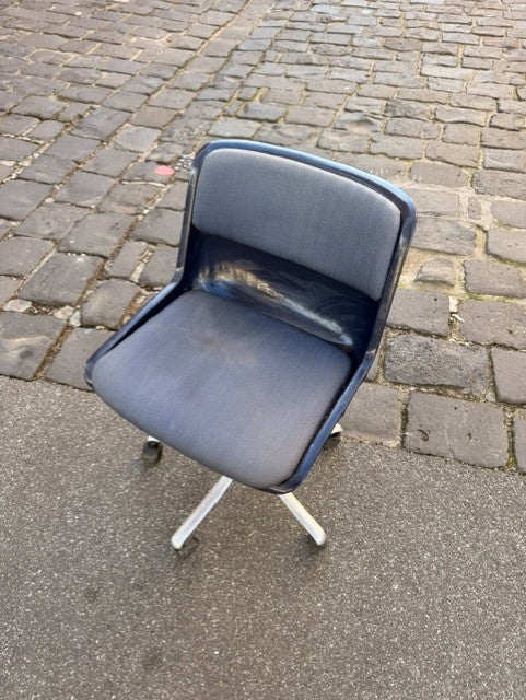 Osvaldo Borsani for Tecno Modus Chair in Dark Blue