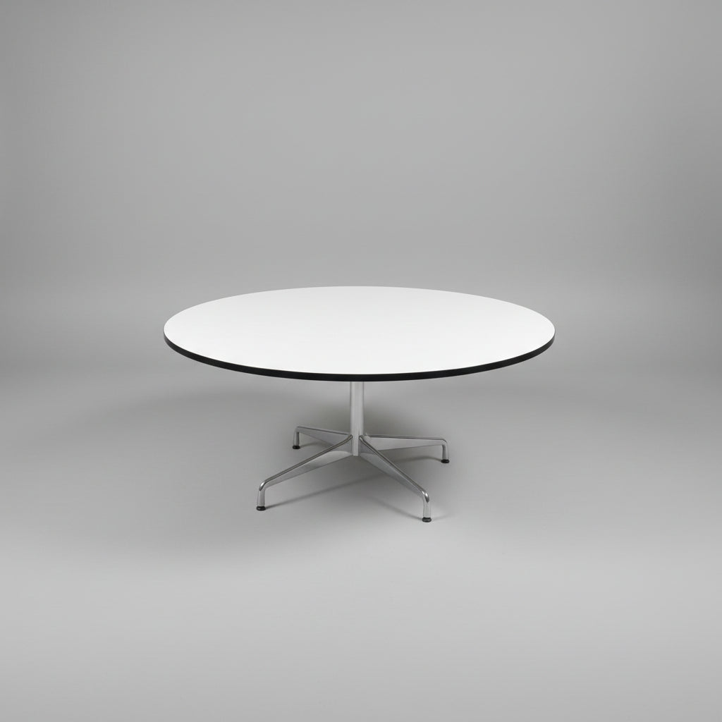 Large Original Eames Aluminium Group Pedestal Table by Herman Miller