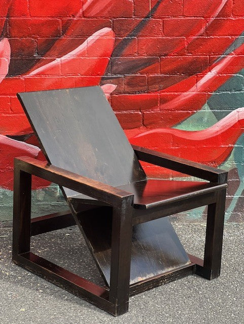 Contemporary Bauhaus Style Japanese Armchair