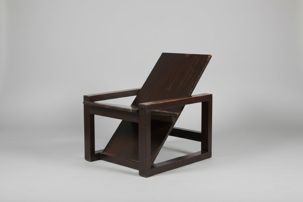 Contemporary Bauhaus Style Japanese Armchair