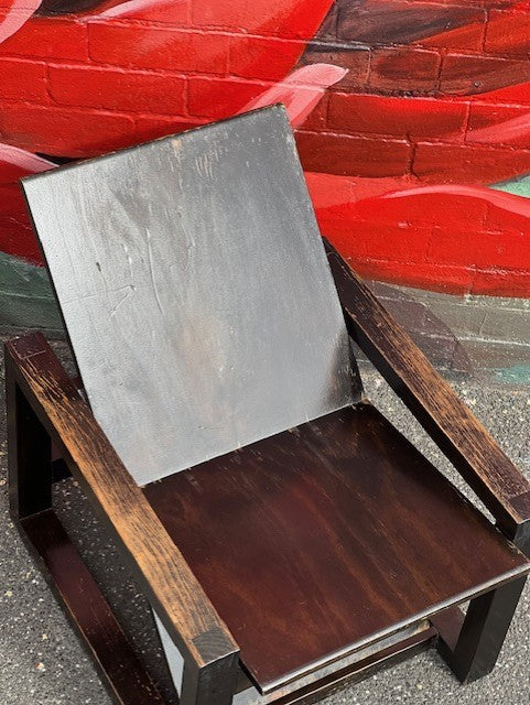 Contemporary Bauhaus Style Japanese Armchair