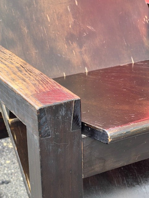 Contemporary Bauhaus Style Japanese Armchair