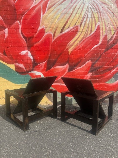 Contemporary Bauhaus Style Japanese Armchair
