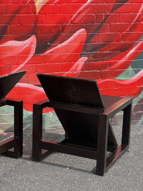 Contemporary Bauhaus Style Japanese Armchair