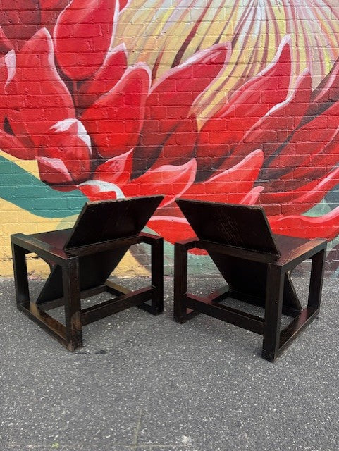 Contemporary Bauhaus Style Japanese Armchair